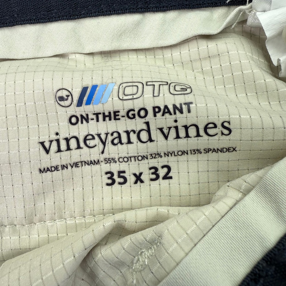 Vineyard Vines Pants Mens 35x32 (Fits 36x30)‎ Stone On The Go OTG Performance - Picture 2 of 14